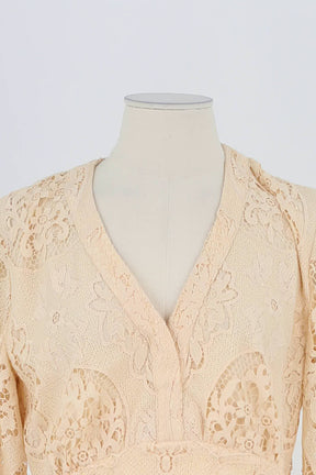 Blouse Maje Beige en Polyester