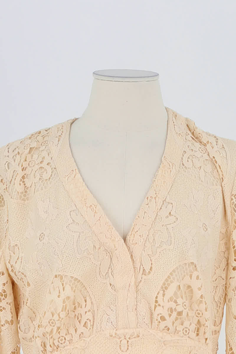 Blouse Maje Beige en Polyester
