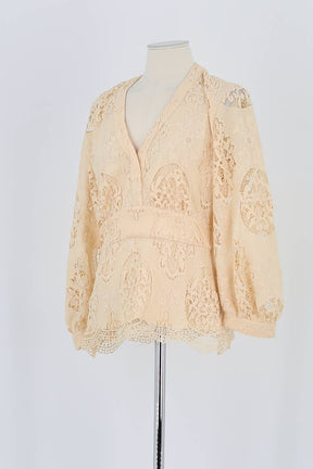 Blouse Maje Beige en Polyester