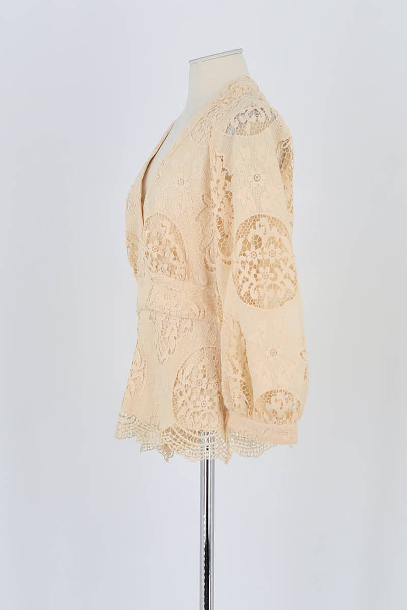 Blouse Maje Beige en Polyester