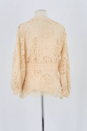 Blouse Maje Beige en Polyester