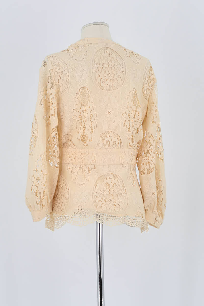 Blouse Maje Beige en Polyester