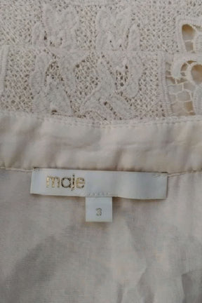Blouse Maje Beige en Polyester