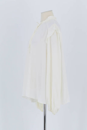 Blouse Maje Blanc en Coton