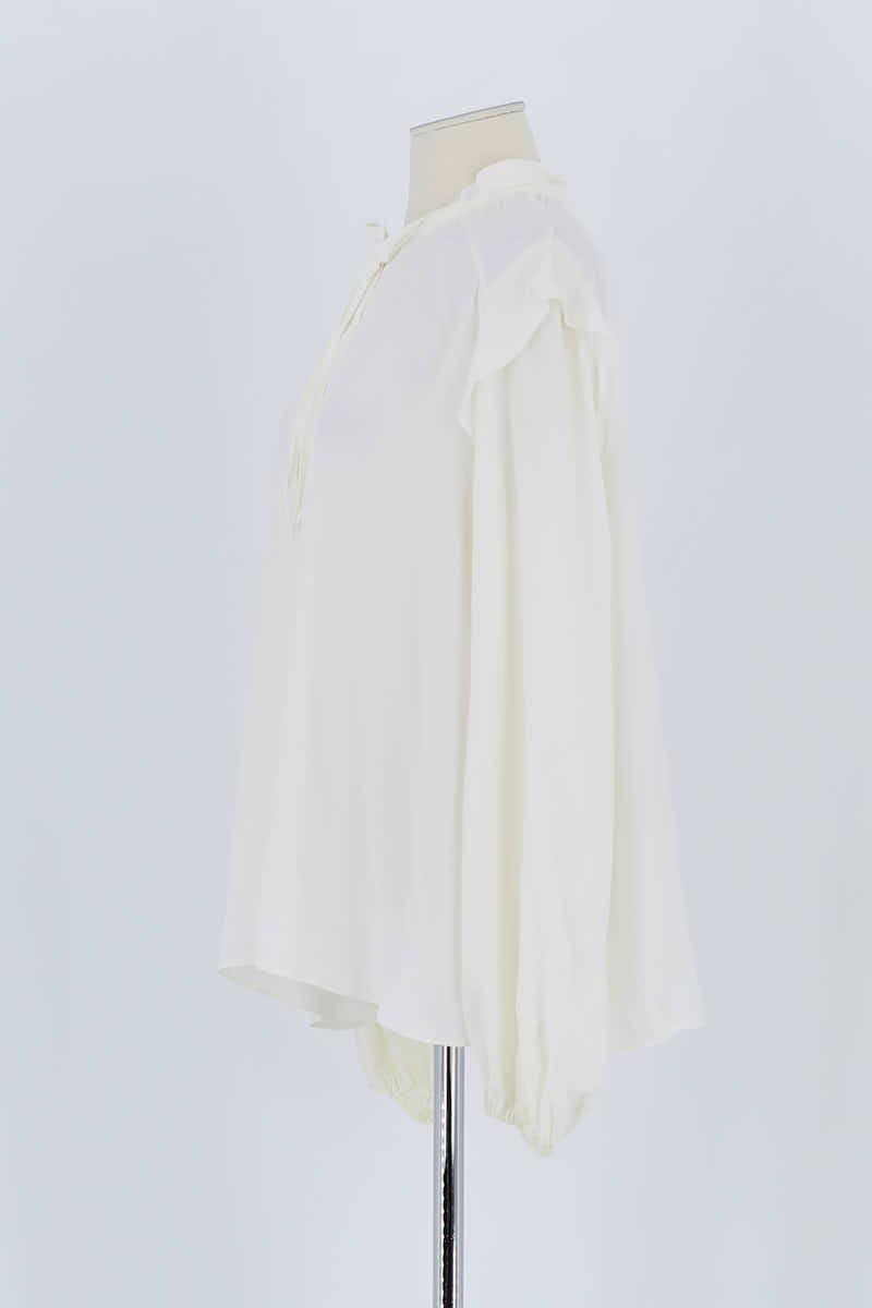Blouse Maje Blanc en Coton