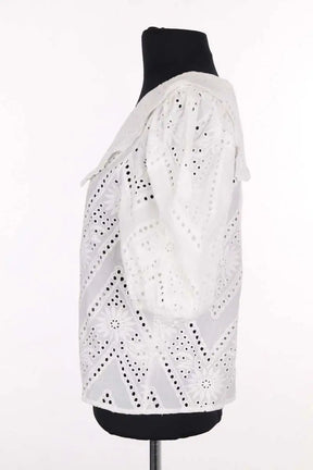 Blouse Maje Blanc en Coton