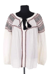 Blouse Maje Blanc en Coton, taille S - Seconde Main