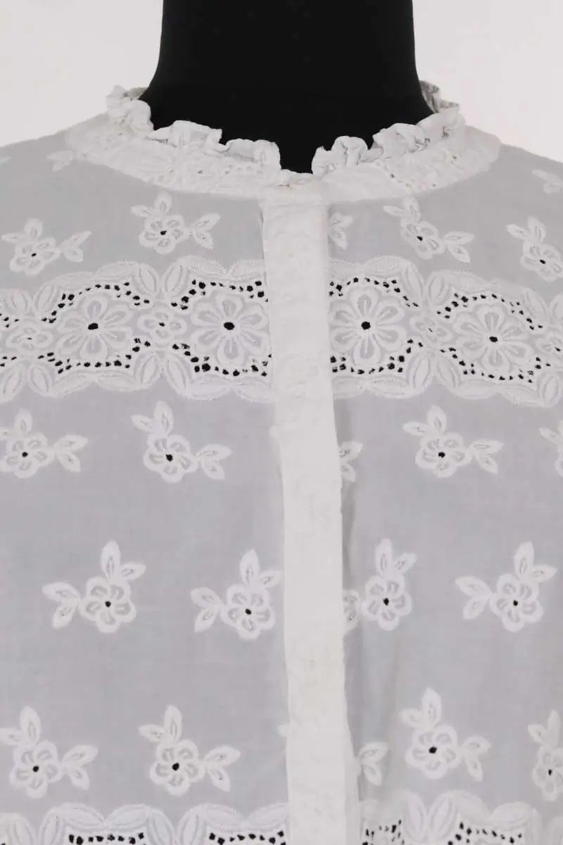 Blouse Maje Blanc en Coton
