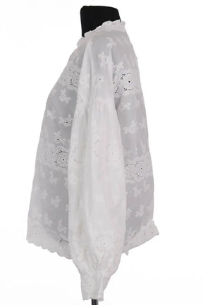 Blouse Maje Blanc en Coton