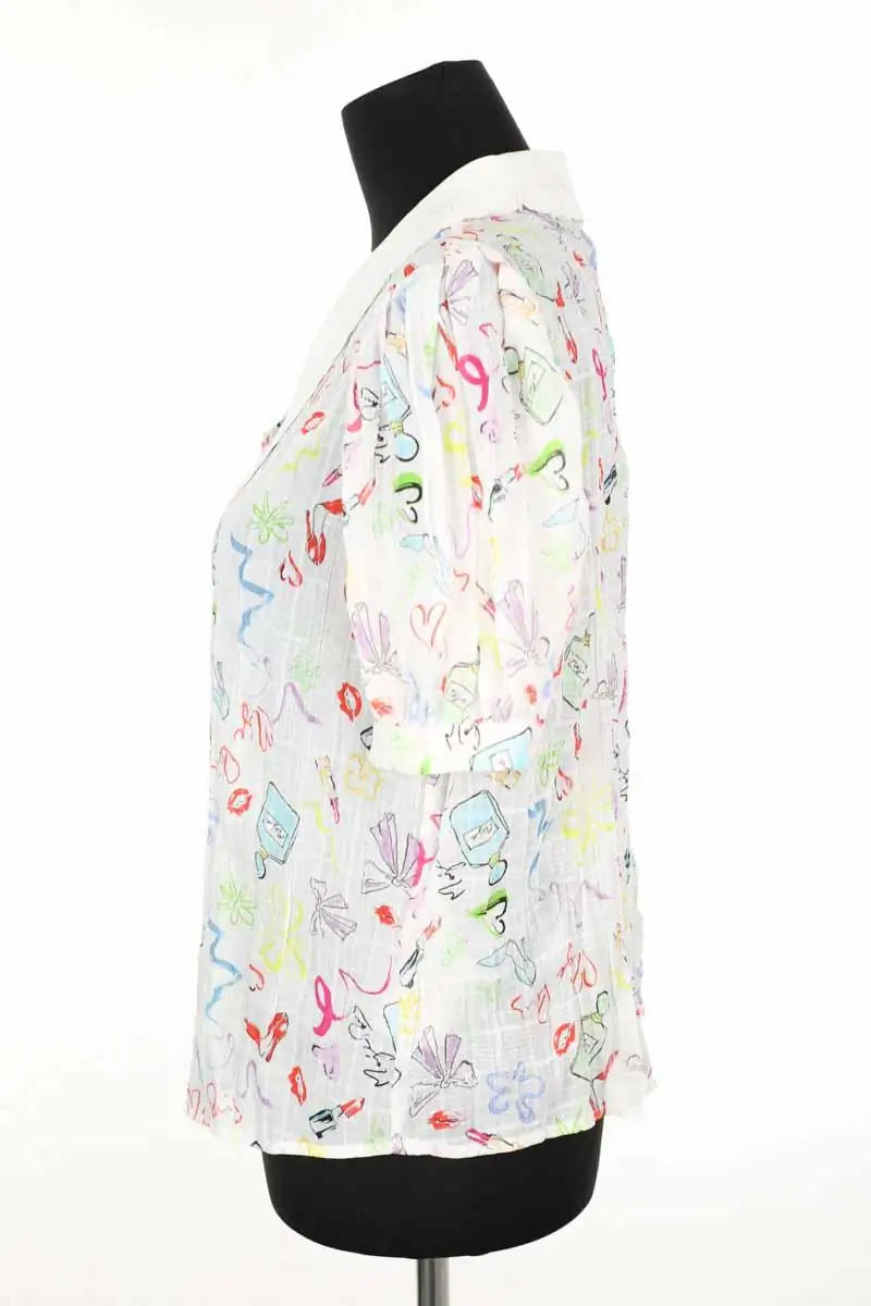 Blouse Maje Blanc en Polyester