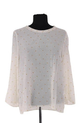 Blouse Maje Blanc en Viscose, taille S - Seconde Main