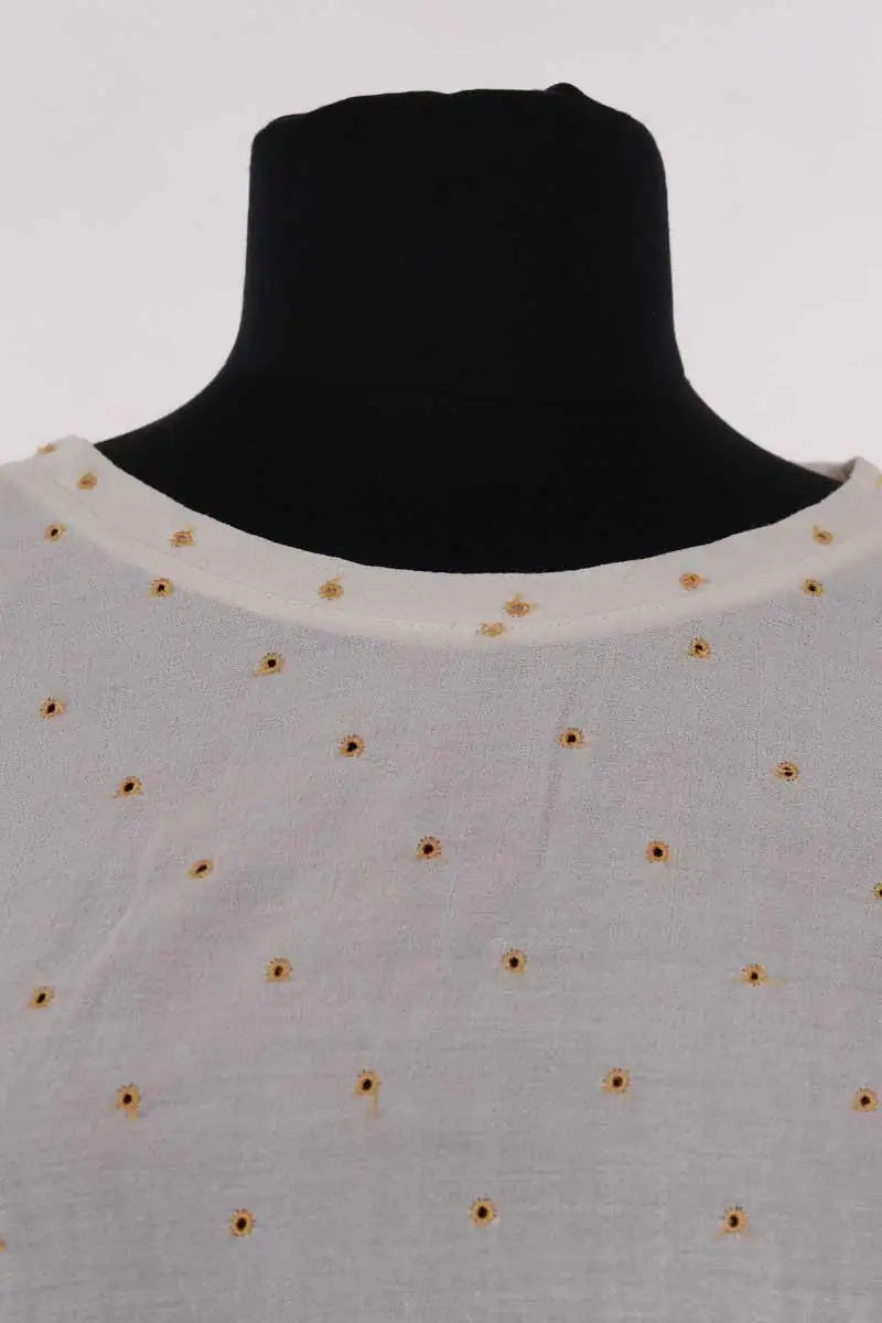 Blouse Maje Blanc en Viscose