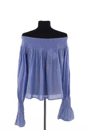 Blouse Maje Bleu en Coton