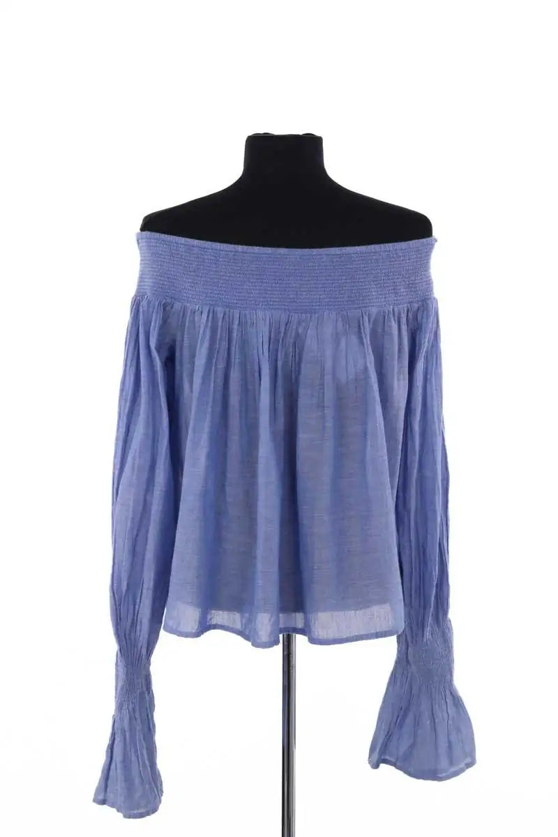Blouse Maje Bleu en Coton