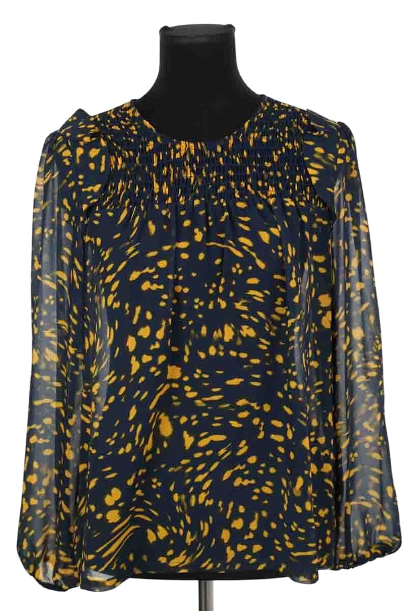 Blouse Maje Bleu en Polyester, taille M - Seconde Main