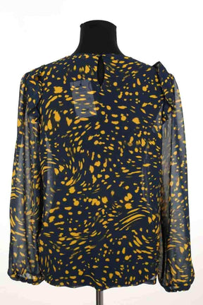 Blouse Maje Bleu en Polyester