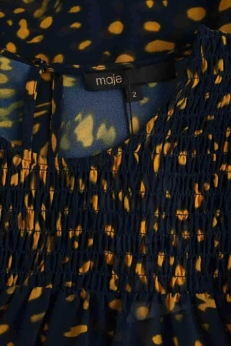 Blouse Maje Bleu en Polyester