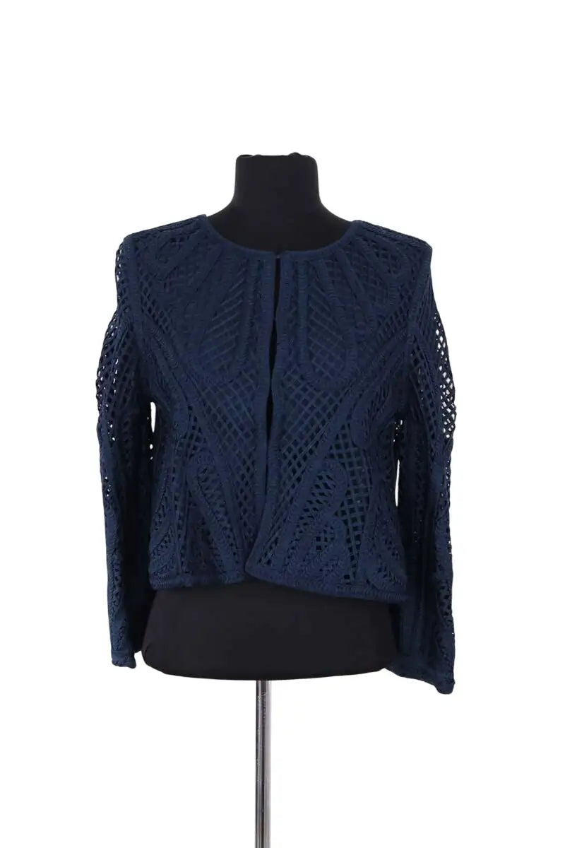Blouse Maje Bleu en Synthétique, taille S - Seconde Main
