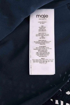 Blouse Maje Bleu en Synthétique