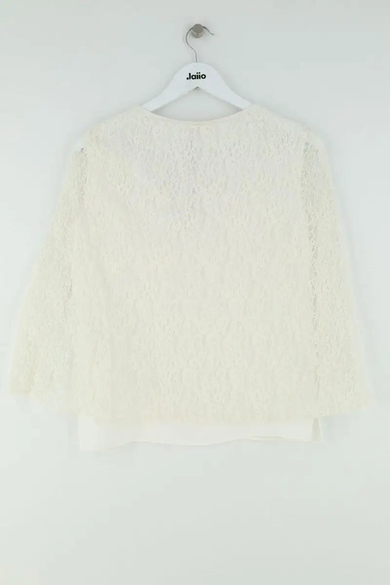 Blouse Maje Ecru en Synthétique
