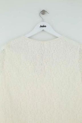 Blouse Maje Ecru en Synthétique