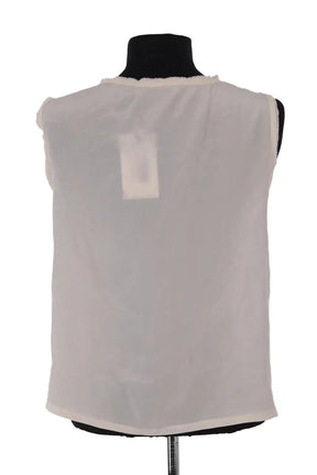 Blouse Maje Ecru en Synthétique