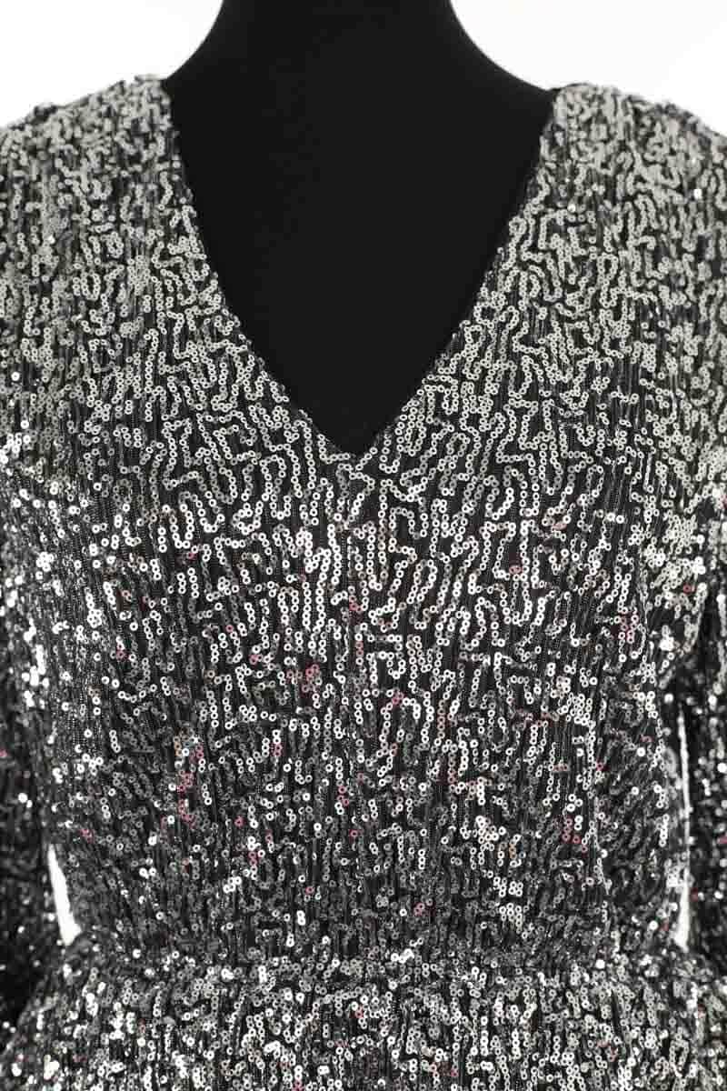 Blouse Maje Lanaly Gris en Polyester