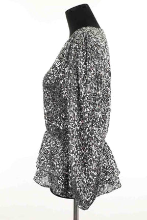 Blouse Maje Lanaly Gris en Polyester