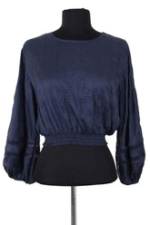Blouse Maje Marine en Synthétique, taille S - Seconde Main