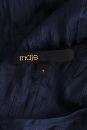 Blouse Maje Marine en Synthétique
