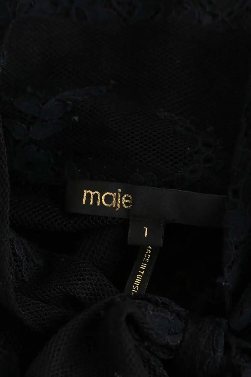 Blouse Maje Noir en Polyester