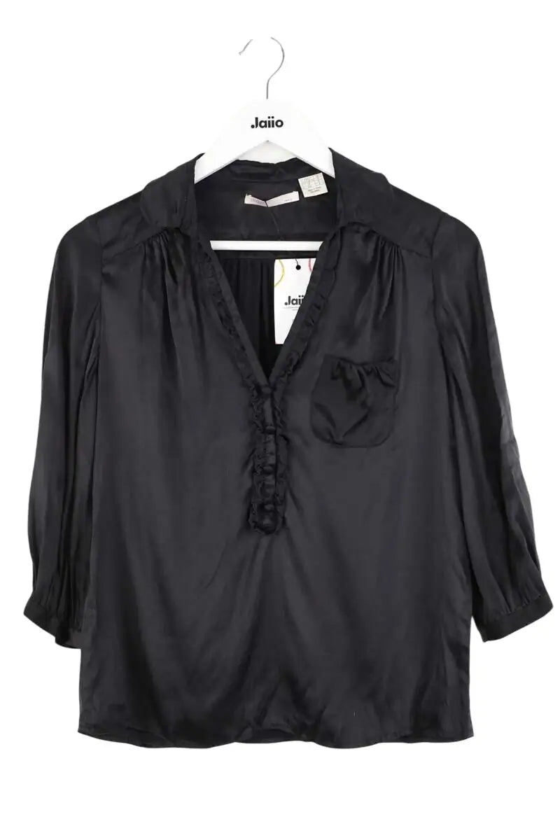 Blouse Maje Noir en Soie, taille S - Seconde Main