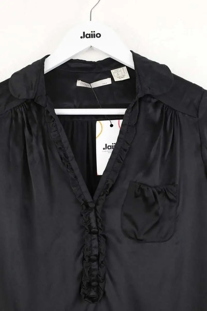 Blouse Maje Noir en Soie