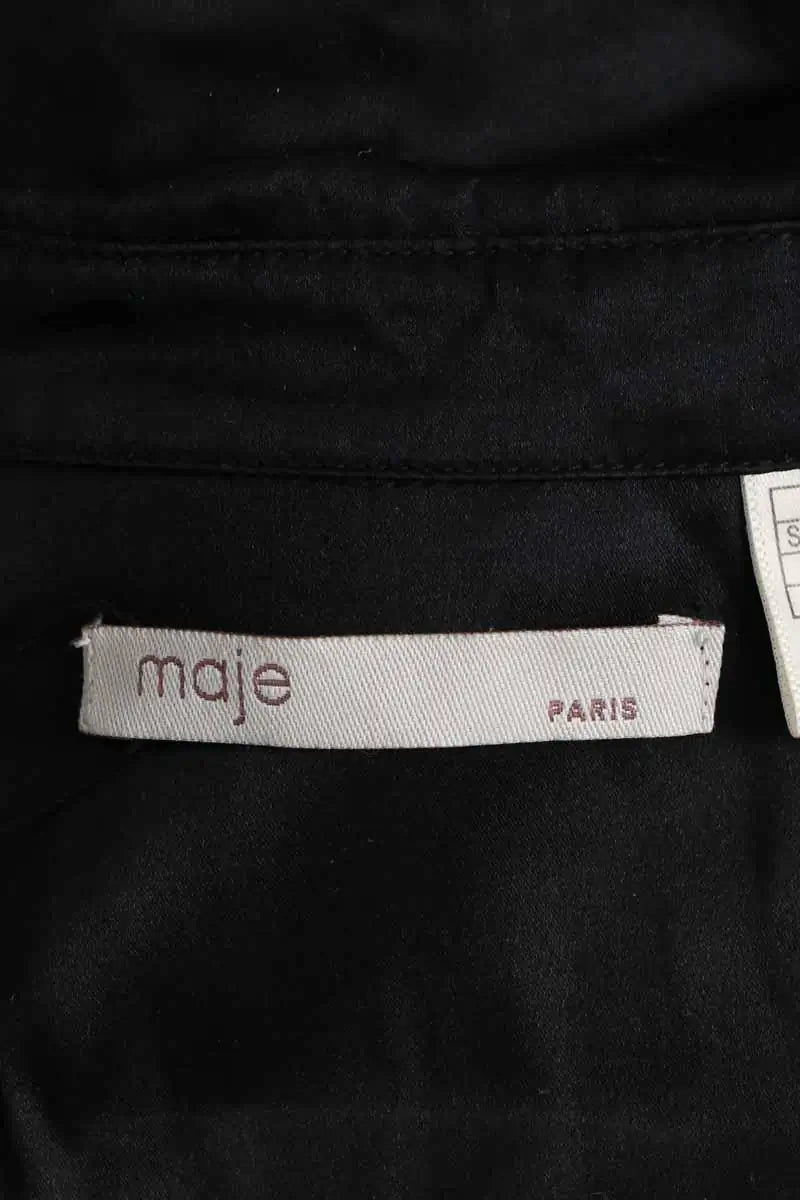 Blouse Maje Noir en Soie