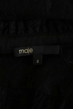 Blouse Maje Noir en Synthétique
