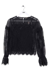 Blouse Maje Noir en Synthétique, taille S - Seconde Main