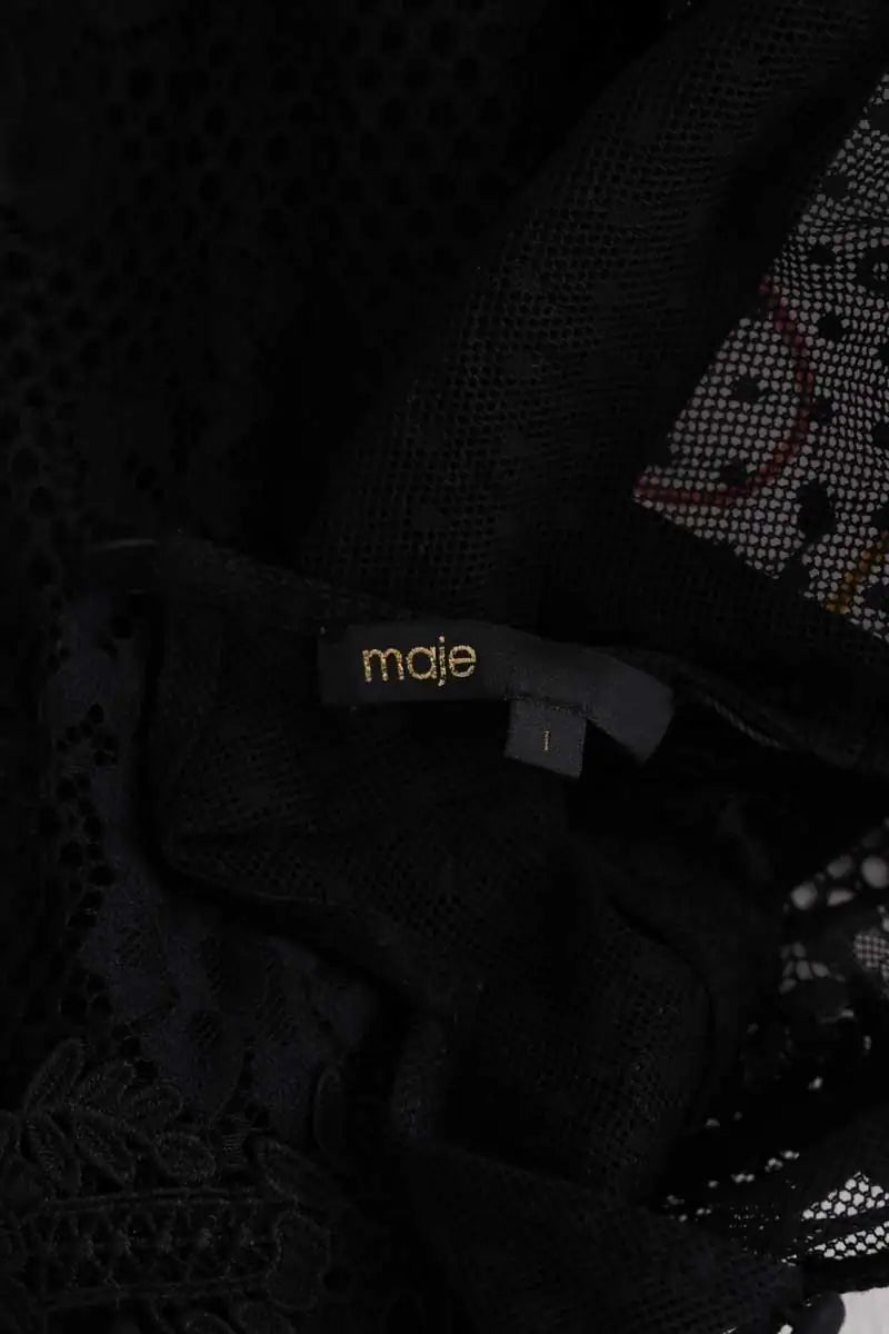 Blouse Maje Noir en Synthétique
