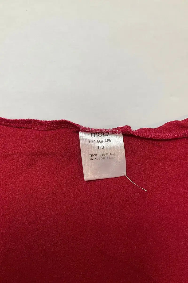 Blouse Maje Rouge en Soie