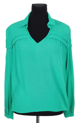 Blouse Maje Vert en Viscose, taille S - Seconde Main