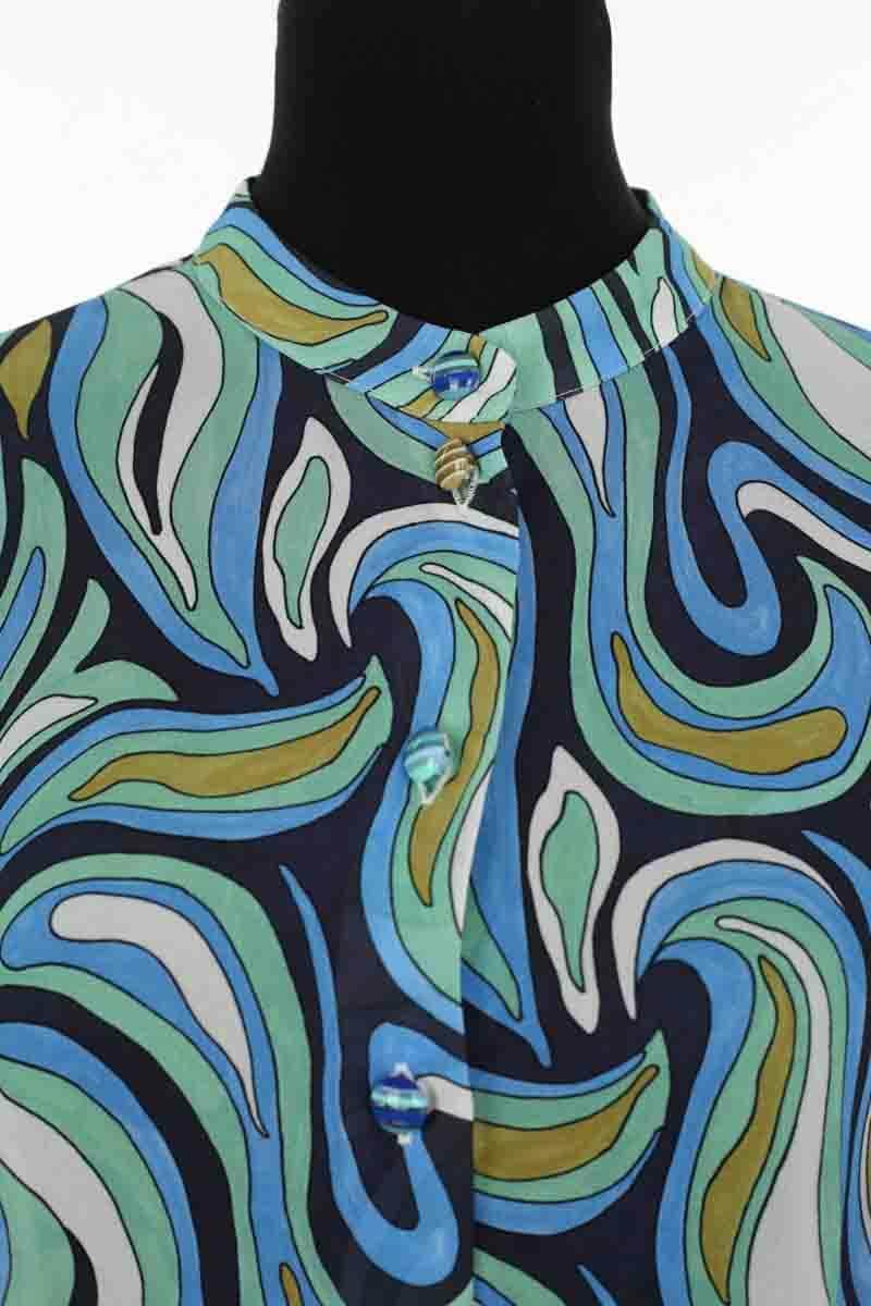 Blouse Maliparmi Bleu en Viscose