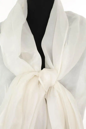 Blouse Marella Blanc en Soie