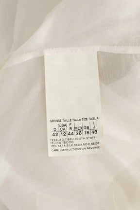 Blouse Marella Blanc en Soie