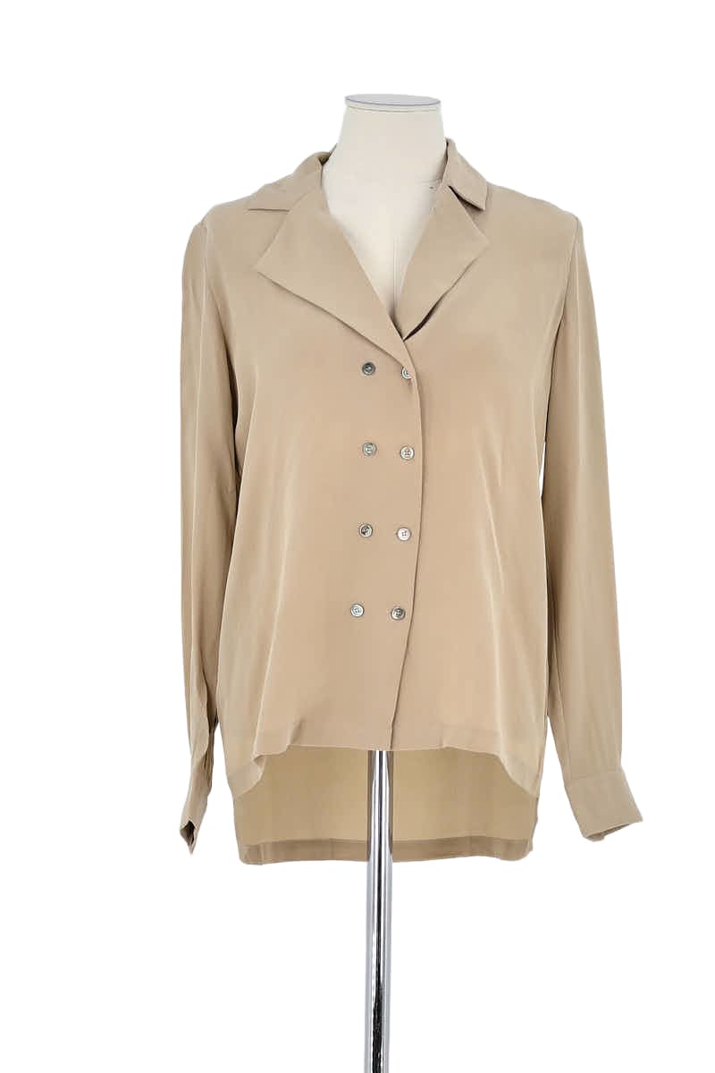 Blouse Max & Moi Beige en Soie, taille XS - Seconde Main