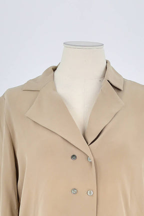 Blouse Max & Moi Beige en Soie