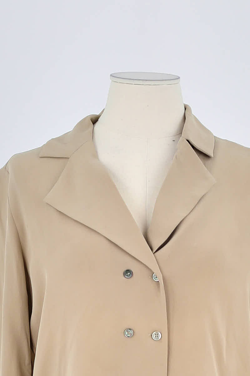Blouse Max & Moi Beige en Soie
