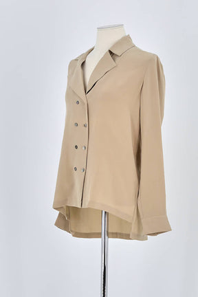 Blouse Max & Moi Beige en Soie