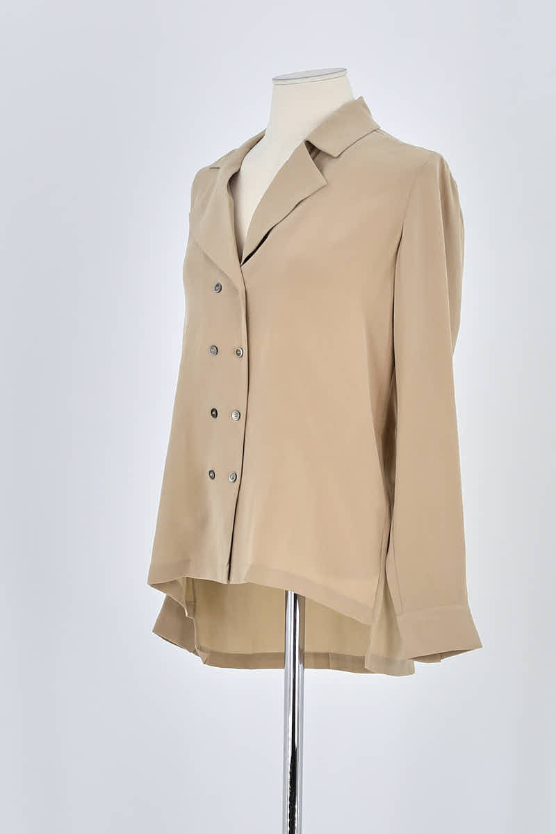 Blouse Max & Moi Beige en Soie