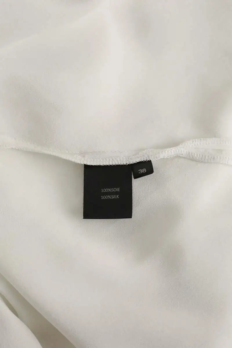 Blouse Max & Moi Blanc en Soie