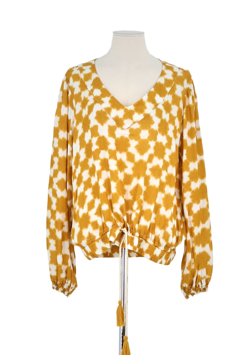 Blouse Max & Moi Jaune en Viscose, taille XL - Seconde Main
