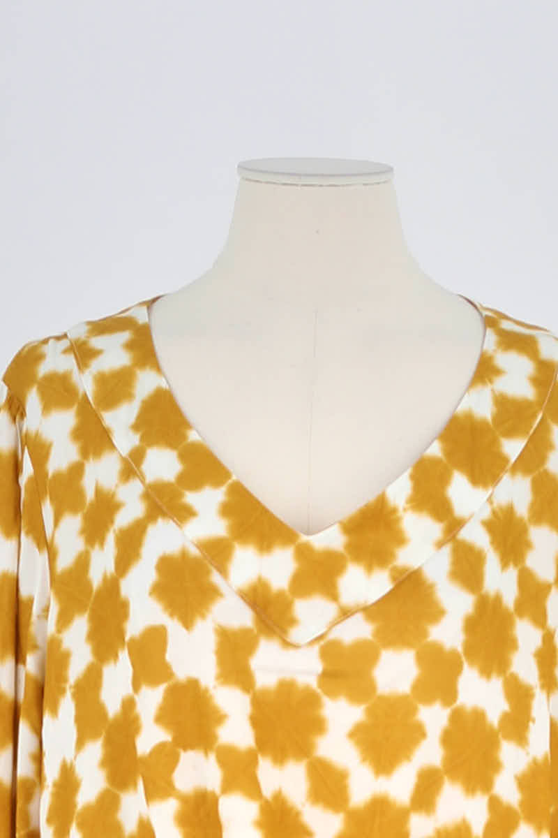 Blouse Max & Moi Jaune en Viscose